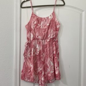 Pink Lily Faux Wrap Romper